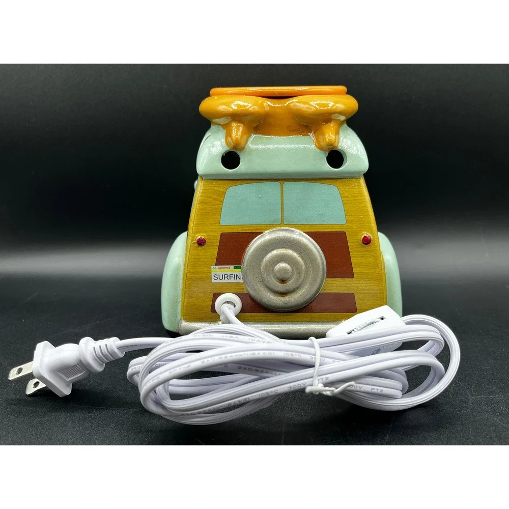 Woody Warmer 021-78144 Vintage Surf Van Ceramic Electric Wax Melter In Box